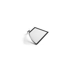 Infókeret A4, 5 db/csomag, Durable Duraframe® Magnetic fekete Bemutatótábla, mágneses info keret Durable