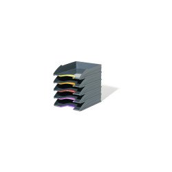 Irattálca műanyag 5 db/szett 770557 Durable Varicolor® antracit Irattálca Durable