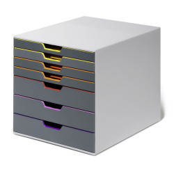 Fiókos irattároló, 7 fiókkal, Durable Varicolor® 7 Fiókos irattároló, irattartó Durable