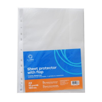 Genotherm lefűzhető, A4, 150 micron oldalt füles Bluering® 10 db/csomag,