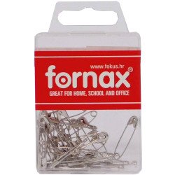 Biztosító tű 5x9x1,7 cm, műanyag dobozban BC-24 Fornax Irodatechnika, kellékei Fornax