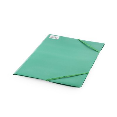 Gumis mappa A4, műanyag Bluering® zöld