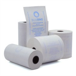 Hőpapír 57 mm széles, 9fm hosszú, cséve 12mm, 10 tekercs/csomag, ( 57/30 ) BPA mentes Bluering® Hőpapír Bluering