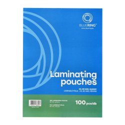 Lamináló fólia A3, 80 micron 100 db/doboz, Bluering® Irodatechnika, kellékei Bluering