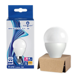 Led 5W E14 gömb 470lm 2700k Blue Light Iroda üzemeltetés, munkavédelem Blue Light