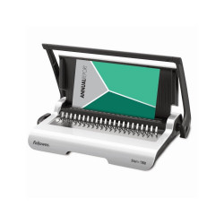 Spirálozógép, műanyag spirálkötéshez, manuális, 150lap, Fellowes® Star+