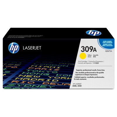 Hp Q2672A toner yellow ORIGINAL (309A)
