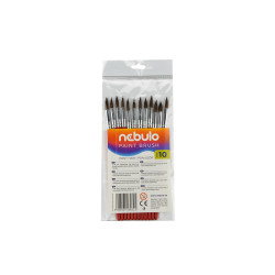 Ecset 10-es festett nyéllel 12 db/csomag, Nebulo Ecset Nebulo