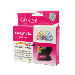 Brother LC123 tintapatron magenta ORINK Nyomtatók, másolók, kellékeik Orink