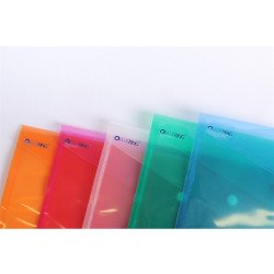Irattartó tasak A5, PP patentos Bluering® transzparens zöld Irattartó tasak, patentos Bluering