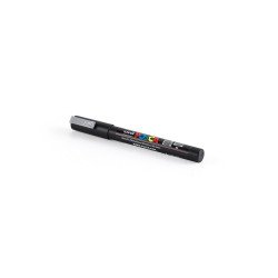 Dekormarker 0,9-1,3mm, PC-3M Uni Posca ezüst Dekormarker Uni