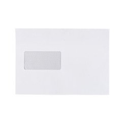 Boríték LC/5 enyvezett bélésnyomott bal ablakos 45x90mm 162x229mm B20A60 Bluering® fehér Boríték Bluering