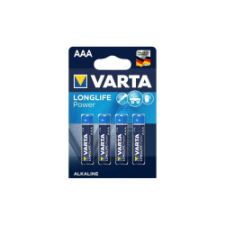 Elem AAA mikro LR03 Longlife Power 4 db/csomag, Varta Elem, akkumulátor, töltő Varta