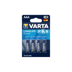 Elem AAA mikro LR03 Longlife Power 4 db/csomag, Varta Elem, akkumulátor, töltő Varta