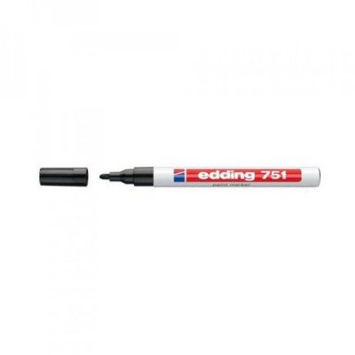 Lakkmarker 1-2mm, kerek Edding 751 fekete