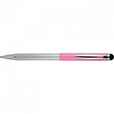 Golyóstoll metál rózsa test, Zebra Stylus Telescopic, írásszín kék