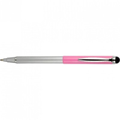 Golyóstoll metál rózsa test, Zebra Stylus Telescopic, írásszín kék