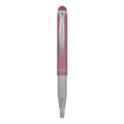 Golyóstoll metál rózsa test, Zebra Stylus Telescopic, írásszín kék