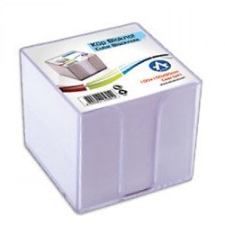 Kockatömb tartó műanyag 10x10x9cm, Bluering® víztiszta Író- irodaszer, papíráru Bluering