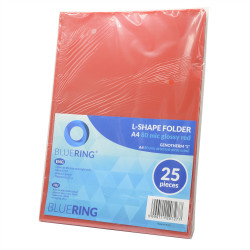 Genotherm `L` A4, 80 micron piros 25 db/csomag, Bluering®, Író- irodaszer, papíráru Bluering