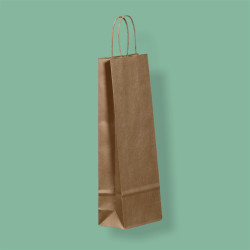 Sodrottfüles papír italtáska 140x80x390mm barna Javítás, ragasztás, csomagolás Egyéb