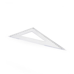 Vonalzó háromszög 60° 23cm, műanyag Író- irodaszer, papíráru Egyéb
