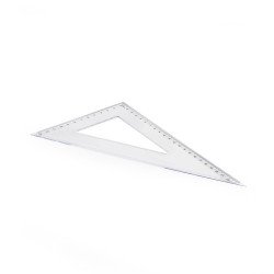 Vonalzó háromszög 60° 23cm, műanyag Író- irodaszer, papíráru Egyéb
