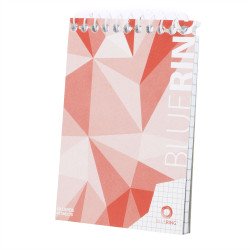 Jegyzettömb spirálozott, A7, 80lap, Bluering® kockás Író- irodaszer, papíráru Bluering