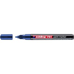 Lakkmarker 1-2mm, kerek Edding 791 kék