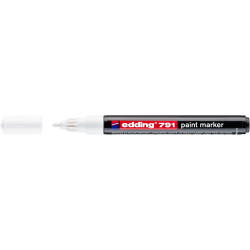Lakkmarker 1-2mm, kerek Edding 791 fehér