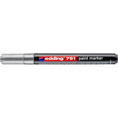 Lakkmarker 1-2mm, kerek Edding 791 ezüst