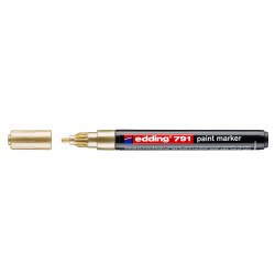 Lakkmarker 1-2mm, kerek Edding 791 arany
