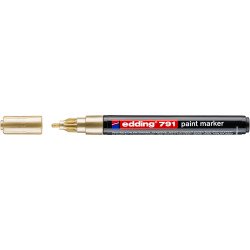 Lakkmarker 1-2mm, kerek Edding 791 arany