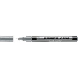 Lakkmarker 0,8mm, kerek Edding 792 ezüst
