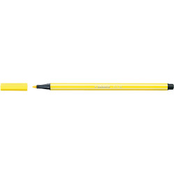 Rostirón, filctoll 1mm, M STABILO Pen 68 citromsárga Filctoll Stabilo