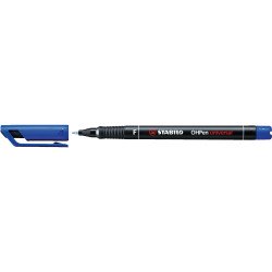 Alkoholos marker 0,7mm, STABILO OHPen F kék Író- irodaszer, papíráru Stabilo