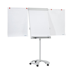 Flipchart tábla mobil 67x95cm, mágneses, 2 db segédkarral, 5 görgős Proline Franken Flipchart tábla Franken