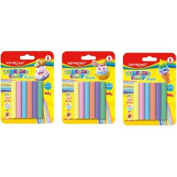 Gyurmakészlet 90 g 6 db/bliszter Keyroad Pastel pasztell színek Gyurma Keyroad