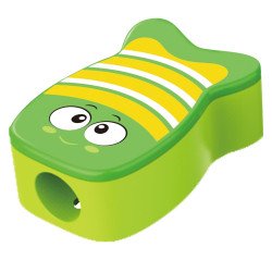 Hegyező 1 lyukú 72 db/display Keyroad Funnyfish vegyes színek