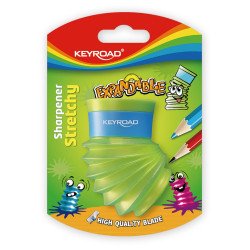 Hegyező 2 lyukú tartályos Keyroad Stretchy vegyes színek Hegyező Keyroad