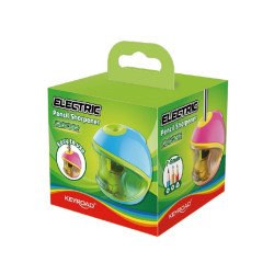 Hegyező asztali elektromos 1 lyukú tartályos, cserélhető penge, Keyroad Racer vegyes színek Hegyező Keyroad