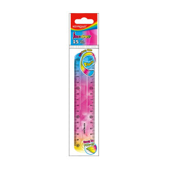 Vonalzó 15 cm, flexibilis Keyroad Flex Draw színátmenetes