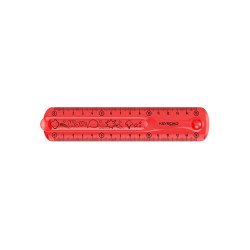 Vonalzó 15 cm, flexibilis Keyroad Flex Draw vegyes színek