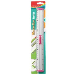 Vonalzó 30 cm, fém Keyroad Measure Clip vegyes színek Író- irodaszer, papíráru Keyroad