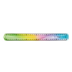 Vonalzó 30 cm, flexibilis Keyroad Flex Draw színátmenetes