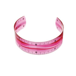 Vonalzó 30 cm, flexibilis Keyroad vegyes színek