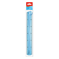 Vonalzó 30 cm, flexibilis Keyroad vegyes színek