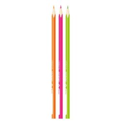 Színes ceruza készlet háromszögletű Keyroad Neon 6 klf. neon szín