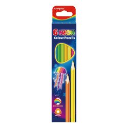 Színes ceruza készlet háromszögletű Keyroad Neon 6 klf. neon szín