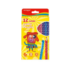 Színes ceruza készlet vastag, háromszögletű Keyroad Jumbo 12 klf. szín Író- irodaszer, papíráru Keyroad